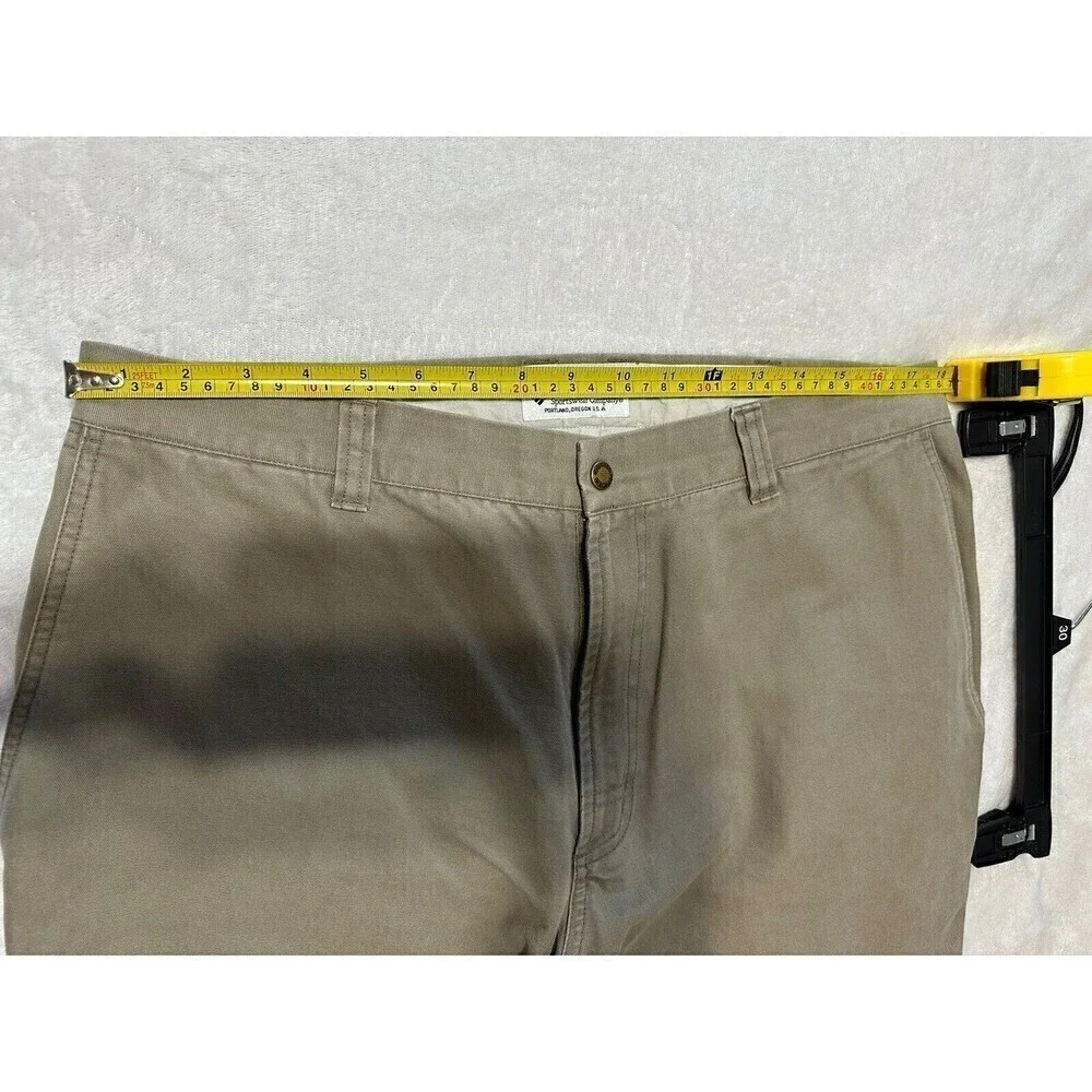 Columbia Sportswear Men's 36 x 34 Khaki Hiking Cargo Utility Work Pants
